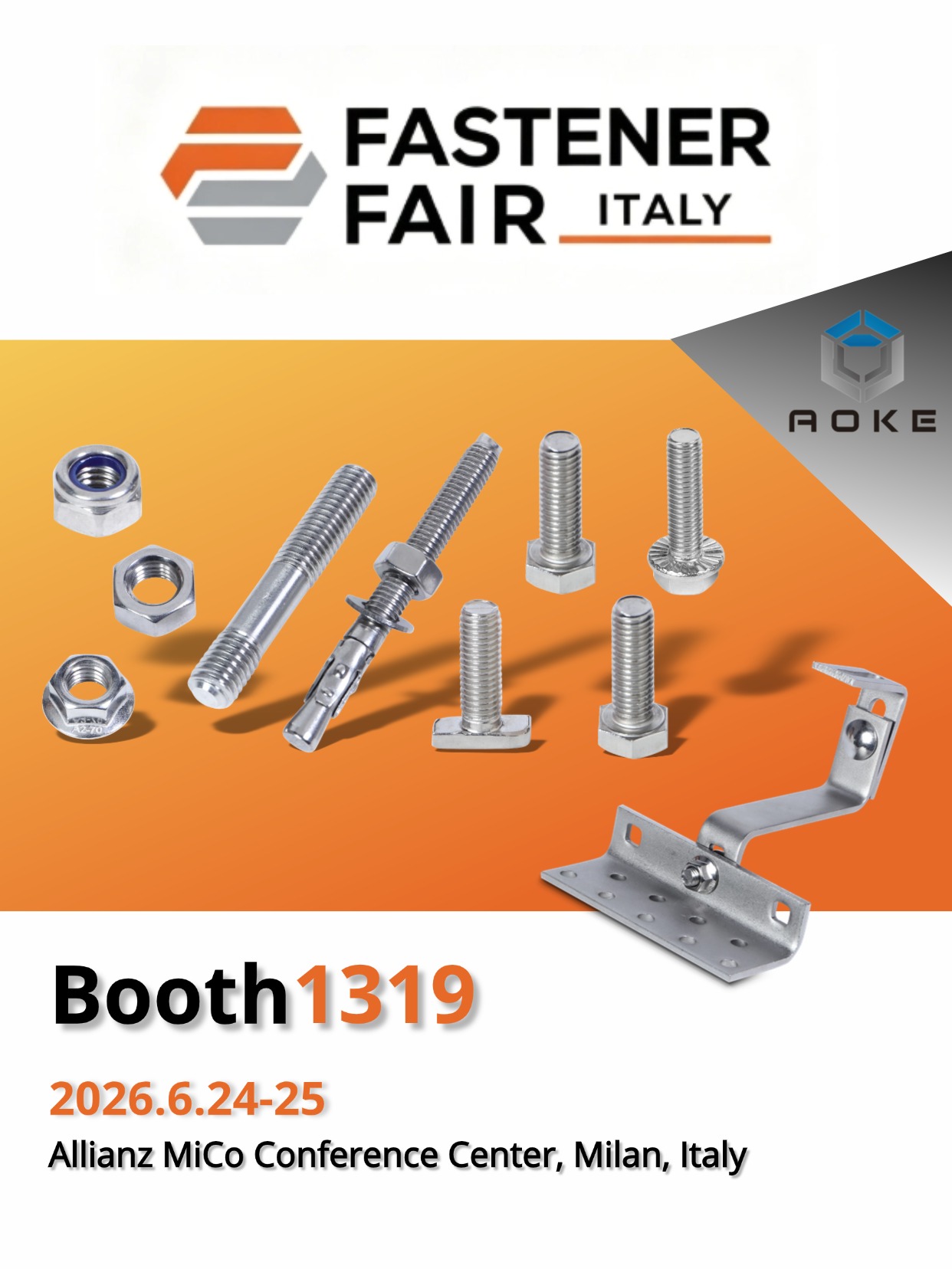Treffen Sie Jiaxing AOKE auf der Fastener Fair Italy 2026